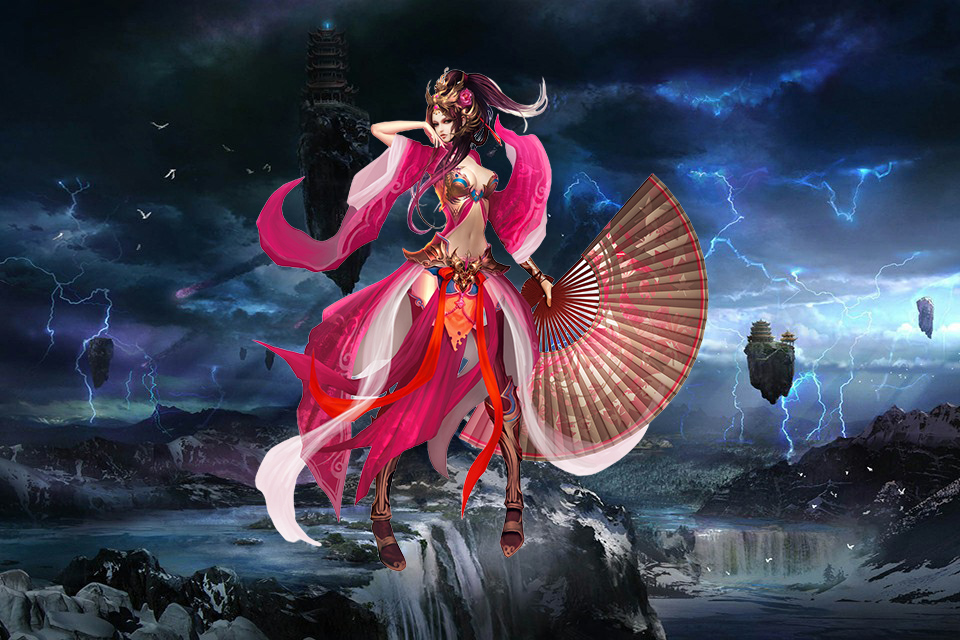 不一会儿，他就身陷重围。大魔头还有余力，分了几道血神子，扑向了王少艾与花奈。